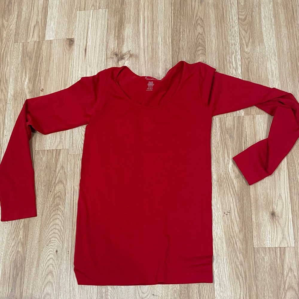 Together Scarlet Scoop Neck Top